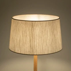 Abat-jour conique en tissu D45cm - blanc