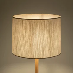 Abat-jour conique en tissu D40cm - blanc