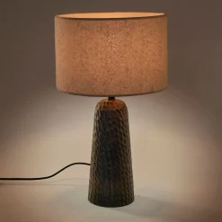 Abat-jour cylindrique en bouclette D32cm - blanc