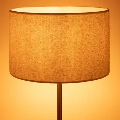 Abat-jour cylindrique en bouclette D32cm - blanc