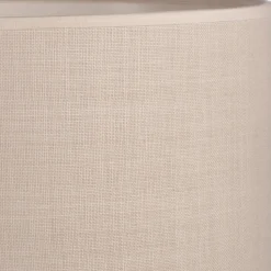 Abat-jour cylindrique en coton D40cm - beige roucas