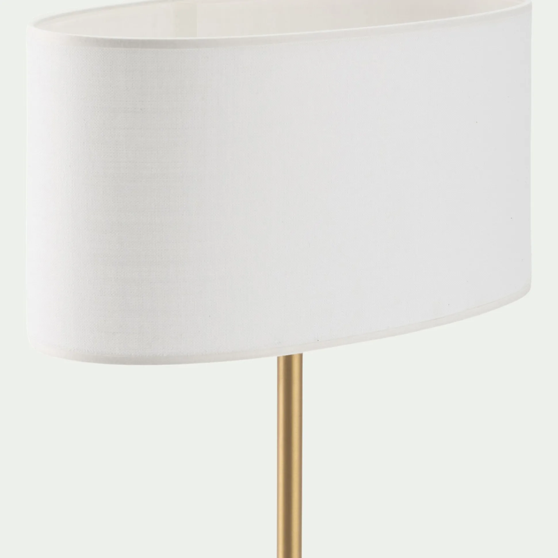 Abat-jour cylindrique en coton D32cm - blanc