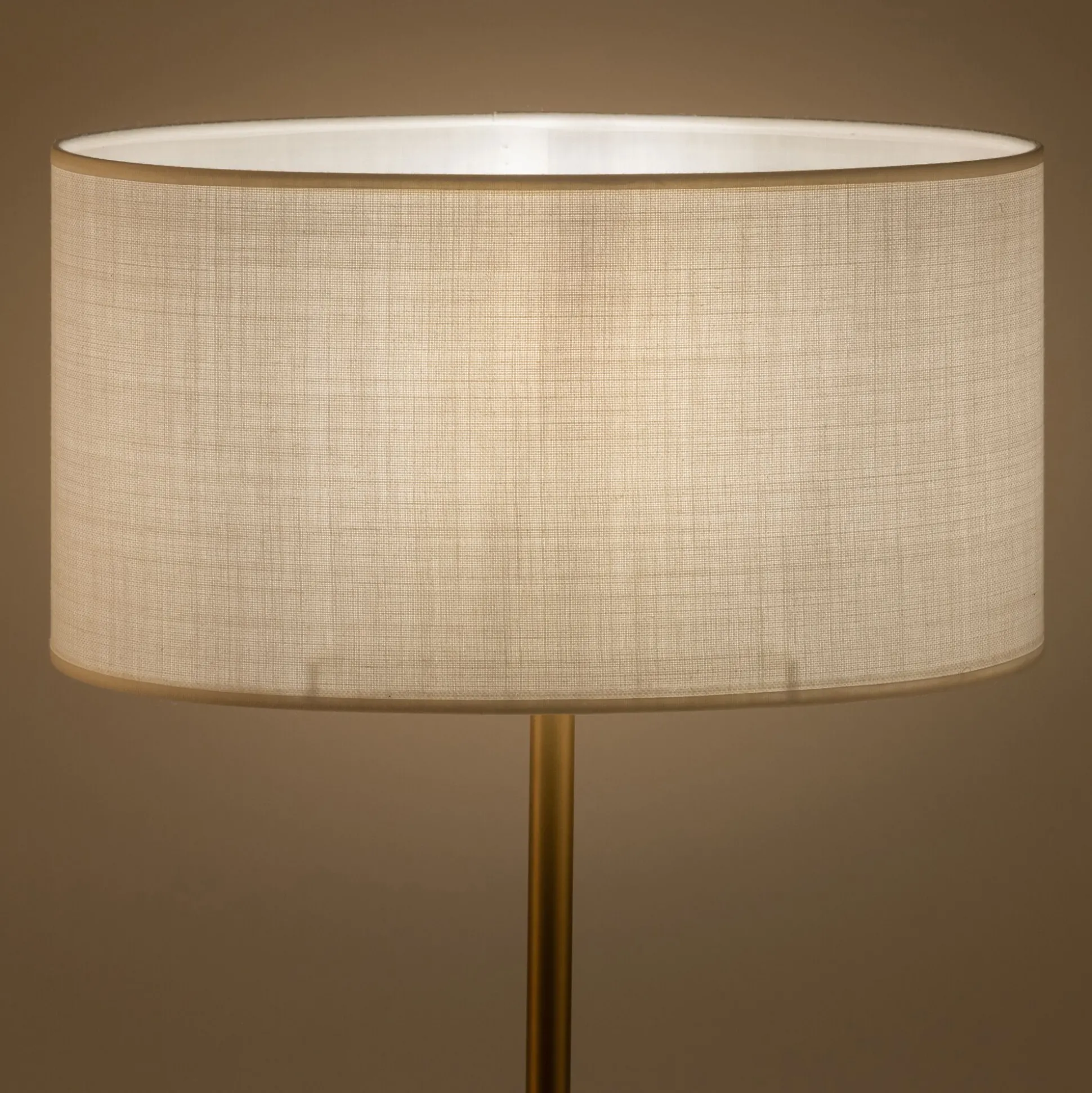 Abat-jour cylindrique en coton D32cm - blanc