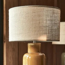 Abat-jour cylindrique en cotonette D28cm - beige