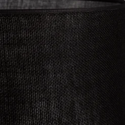 Abat-jour cylindrique en jute D32cm - noir