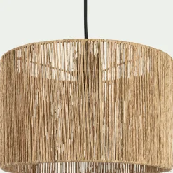 Abat-jour cylindrique en jute D32cm - naturel
