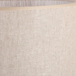 Abat-jour cylindrique en lin D32cm - gris clair