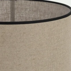 Abat-jour cylindrique en lin D32cm - naturel