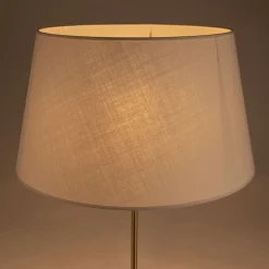 Abat-jour tambour en coton - D45cm beige roucas