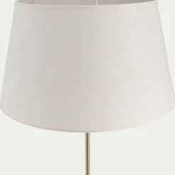 Abat-jour tambour en coton - D45cm beige roucas
