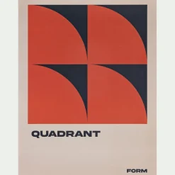 Affiche graphique 30x40cm - terracotta