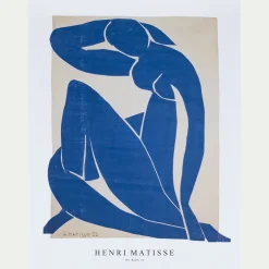 Affiche silhouette 30x40cm - bleu