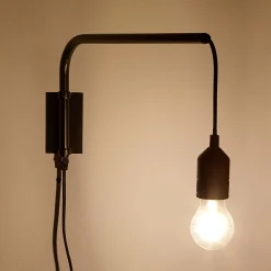 Applique murale en acier - L42cm noir