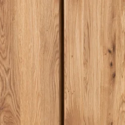 Armoire 2 portes et 1 tiroir en chêne massif H200cm - bois clair