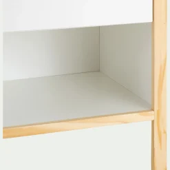 Armoire forme de maison en bois H185cm - blanc