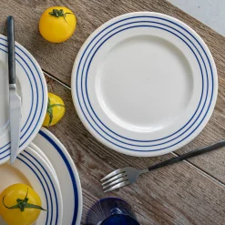 Assiette à dessert en faïence D22cm - blanc