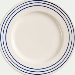 Assiette à dessert en faïence D22cm - blanc