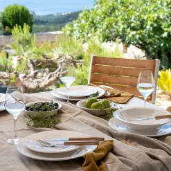 Assiette à dessert en faïence D20cm - blanc