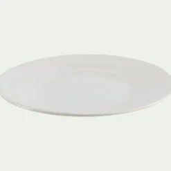 Assiette à dessert en faïence D20cm - blanc