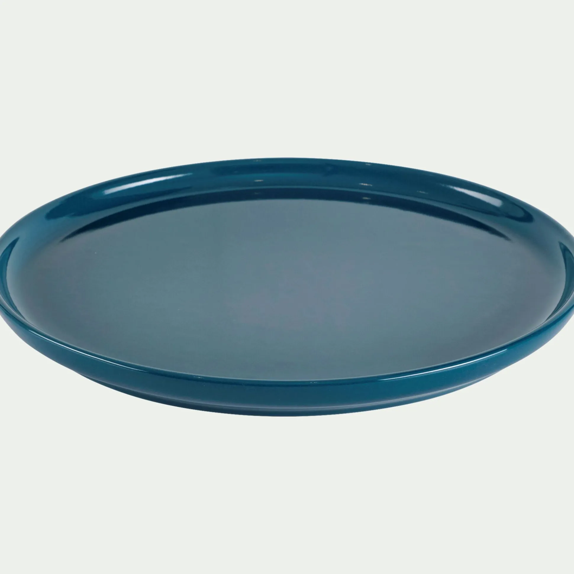 Assiette à dessert en faïence D22,3cm - bleu figuerolles