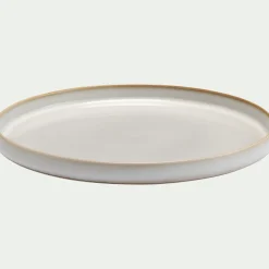 Assiette à dessert en grès D22,5cm - beige alpilles