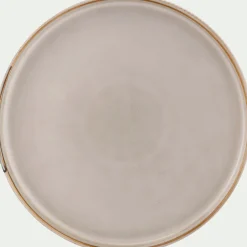 Assiette à dessert en grès D21,3cm - beige
