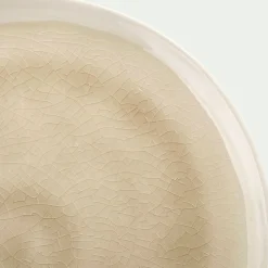 Assiette à dessert en grès D20,5cm - beige alpilles