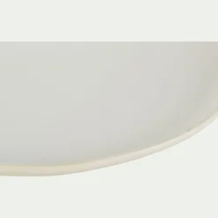 Assiette à dessert en grès D21cm - blanc ventoux