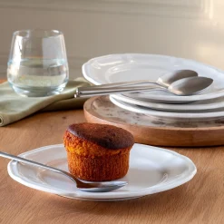 Assiette à dessert en porcelaine D21cm - blanc