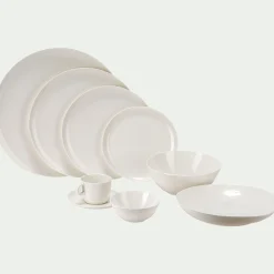 Assiette à dessert en porcelaine D21cm - blanc