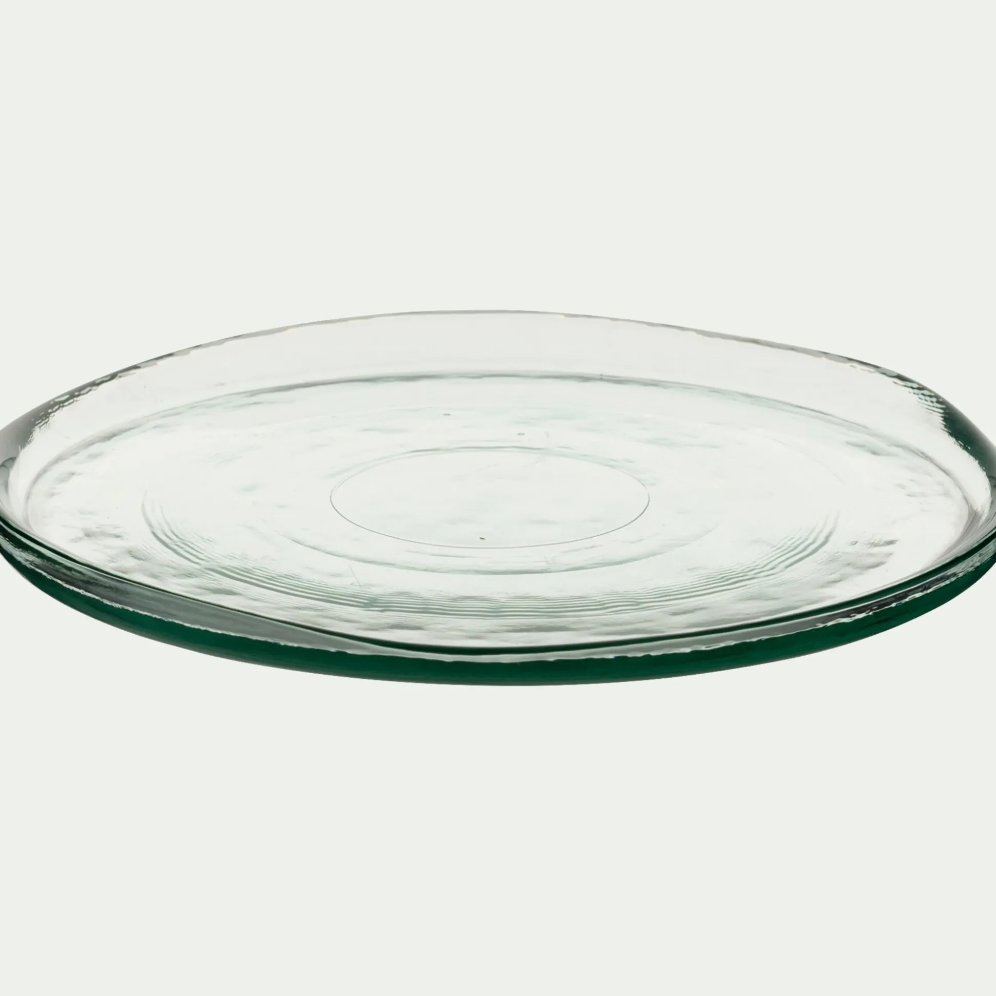 Assiette à dessert en verre D20cm - transparent