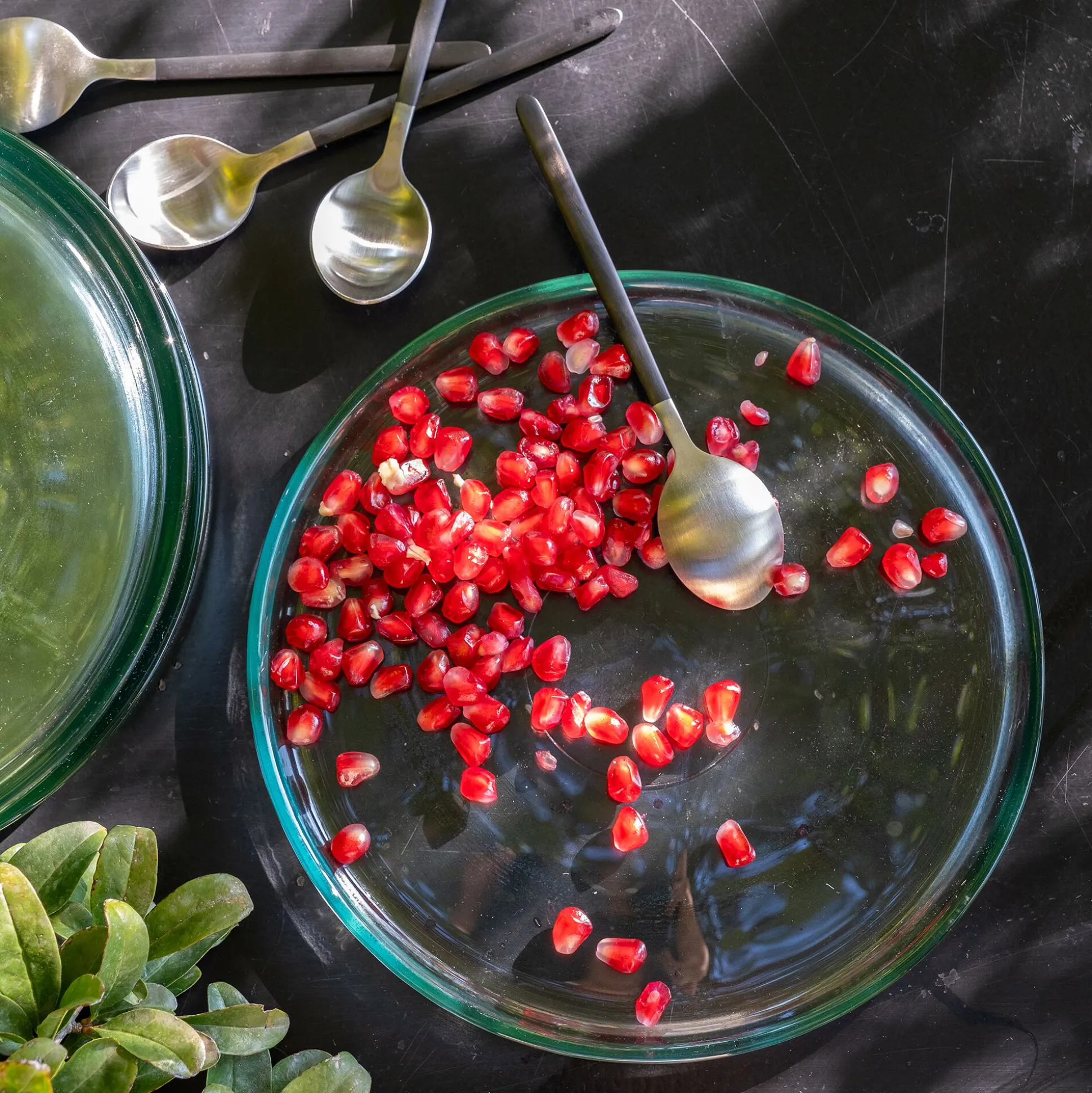 Assiette à dessert en verre D20cm - transparent