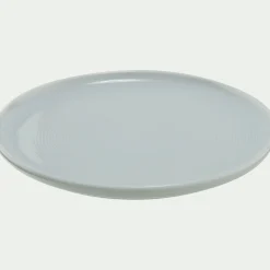 Assiette à dessert spirale en porcelaine D20cm - blanc