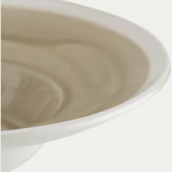 Assiette à risotto en grès D27cm - beige alpilles
