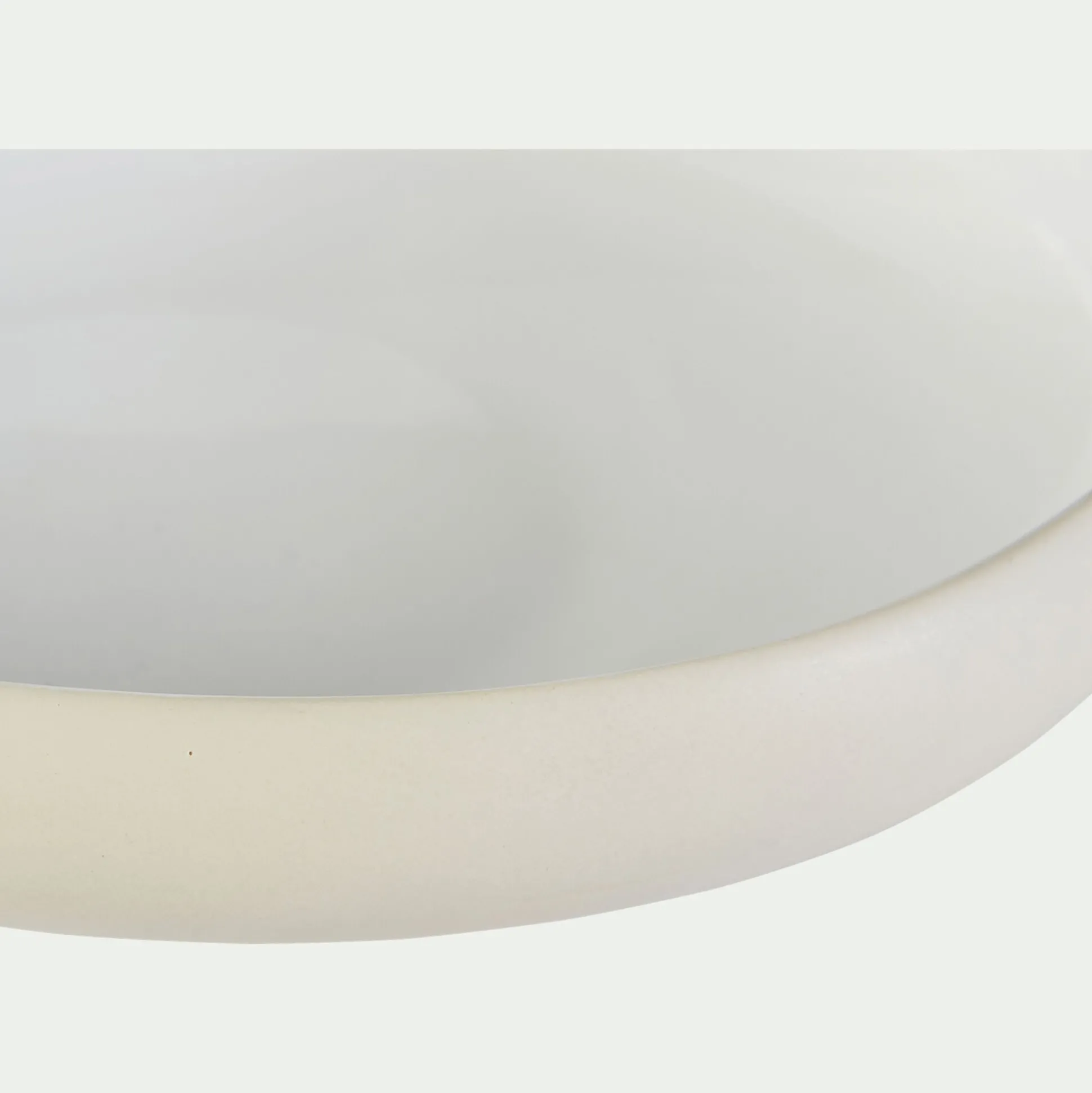 Assiette creuse en grès D20cm - blanc ventoux