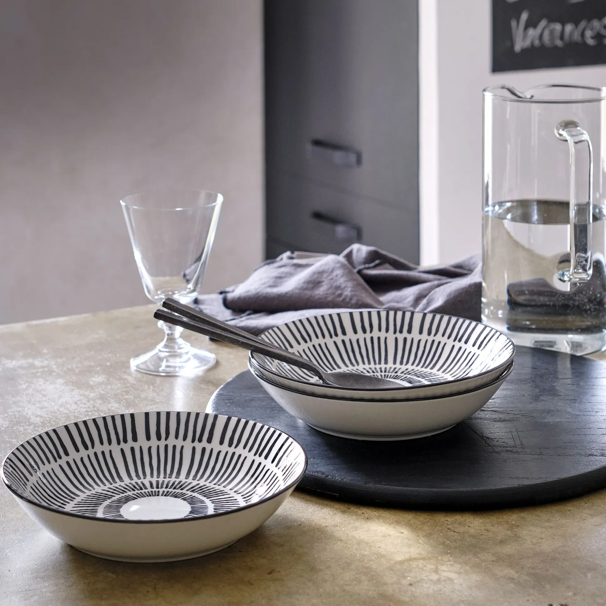 Assiette creuse en porcelaine D20cm - blanc