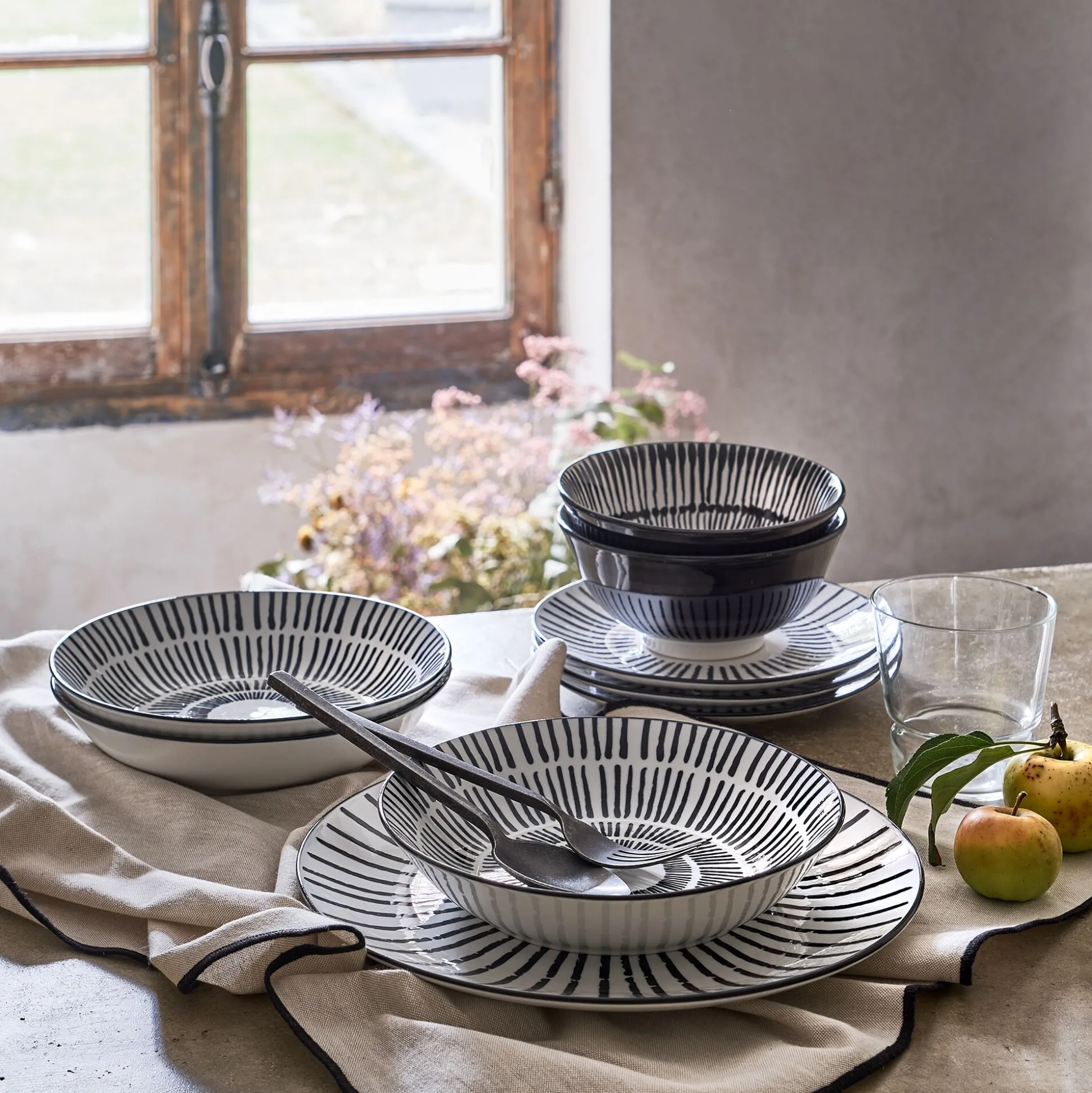 Assiette creuse en porcelaine D20cm - blanc