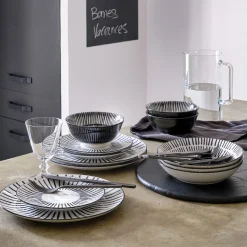 Assiette creuse en porcelaine D20cm - blanc