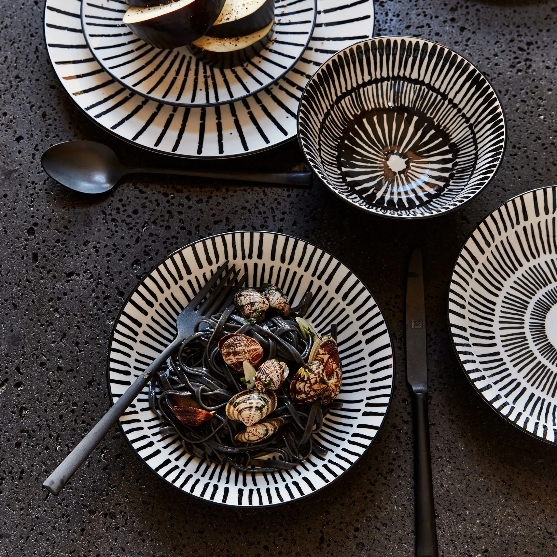 Assiette creuse en porcelaine D20cm - blanc