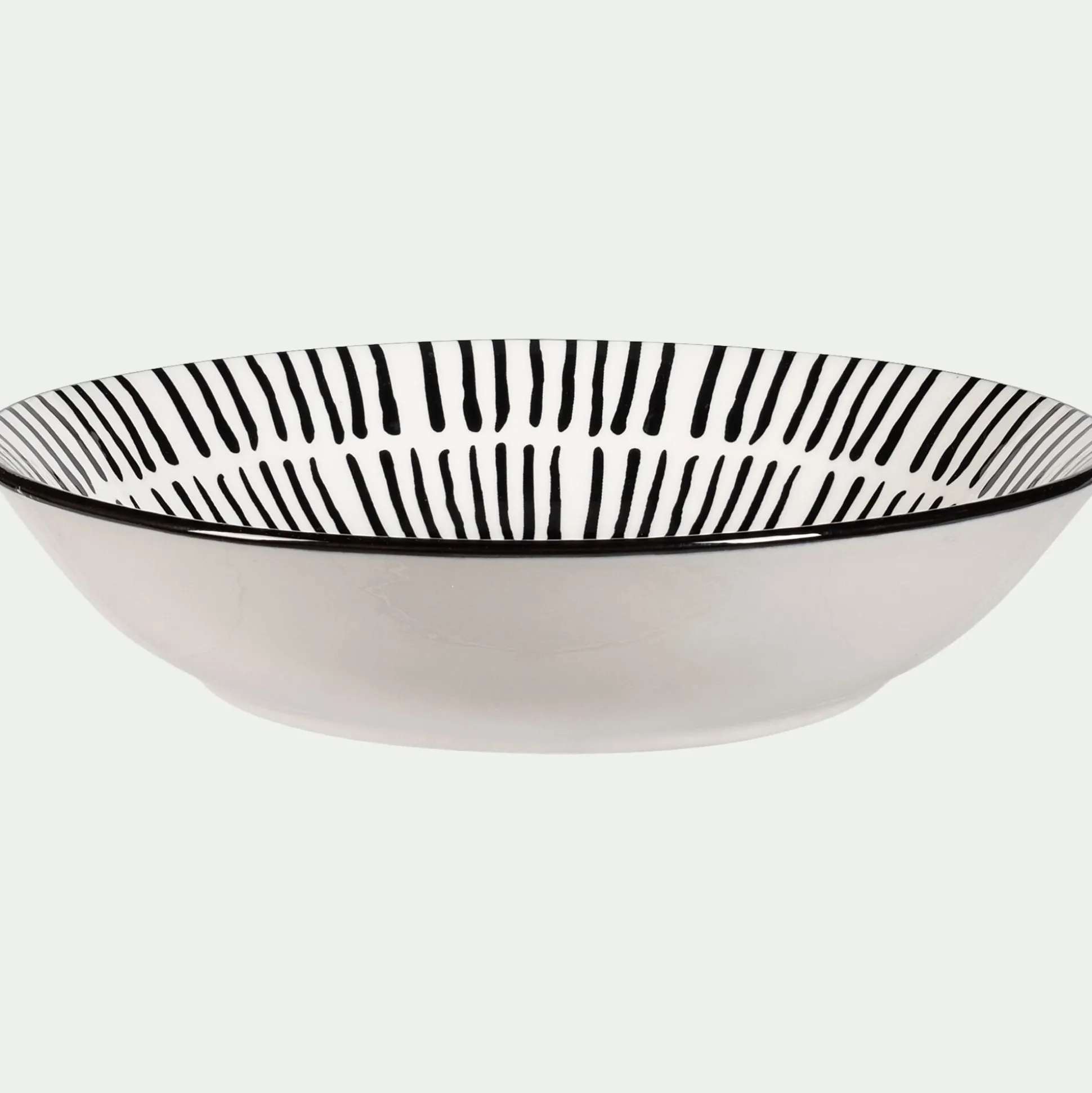 Assiette creuse en porcelaine D20cm - blanc