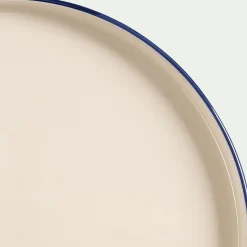 Assiette plate en céramique D26cm - blanc