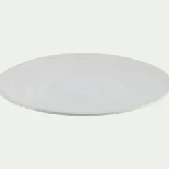 Assiette plate en faïence D26,5cm - blanc