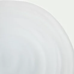 Assiette plate en faïence D26,5cm - blanc