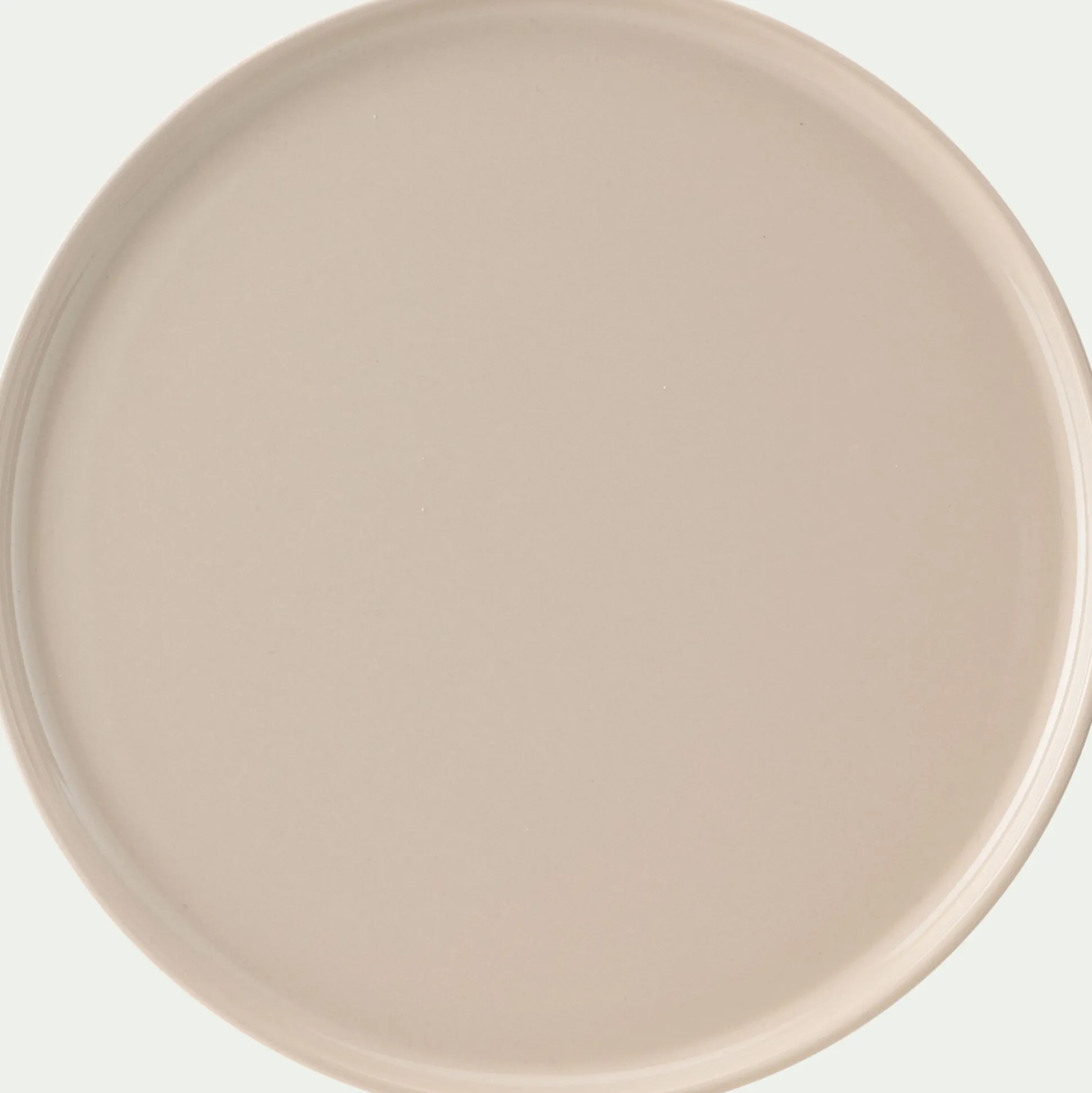 Assiette plate en faïence D28cm - beige alpilles