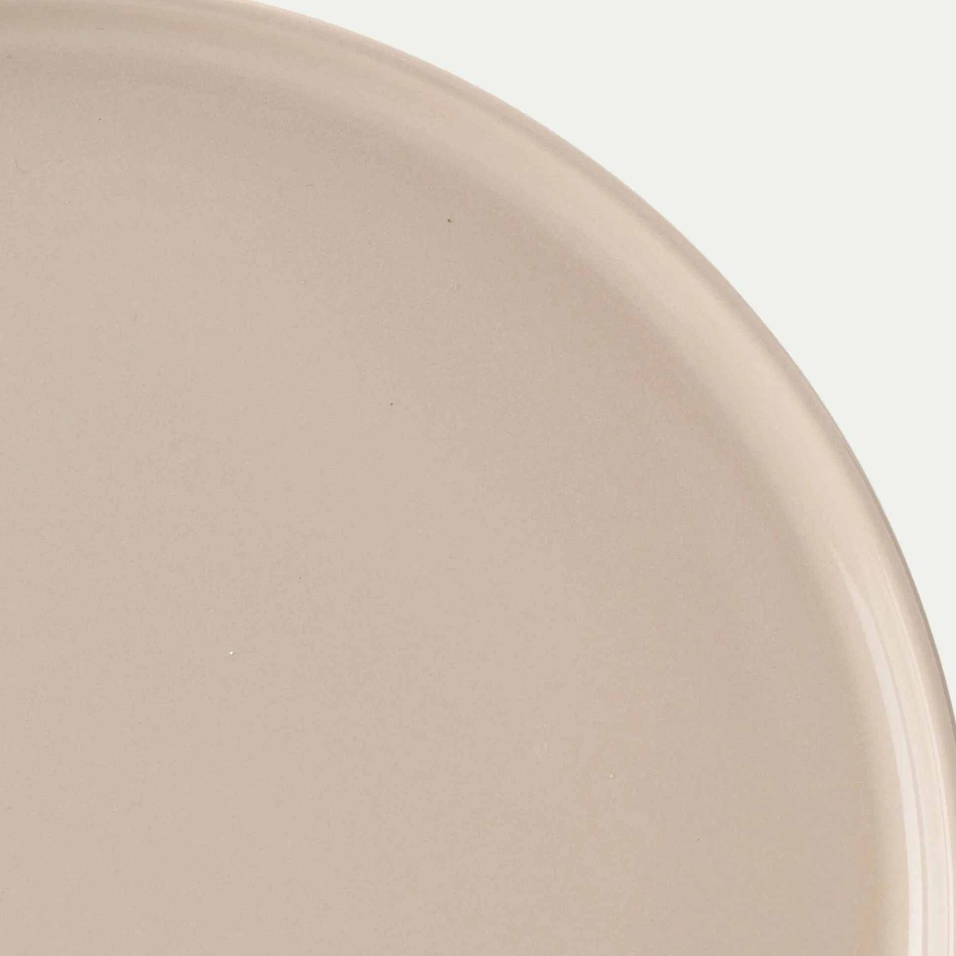 Assiette plate en faïence D28cm - beige alpilles