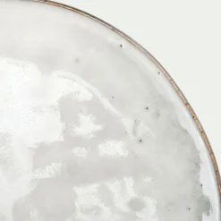 Assiette plate en grès D27,5cm - vert