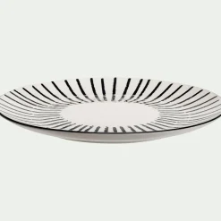 Assiette plate en porcelaine D26,5cm - blanc