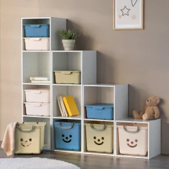 Bac de rangement 25L - bleu figuerolles