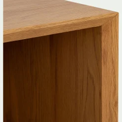 Bibliothèque 2 cases en bois L70xl36xH70cm - bois clair