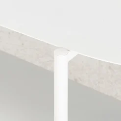 Bibliothèque 3 plateaux en métal - blanc L100xl36xH80cm